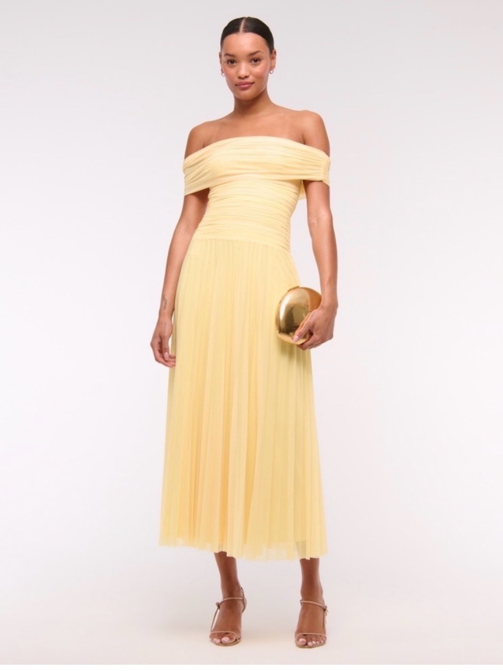 Abercrombie Giselle Drop-Waist Off Shoulder Dress